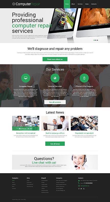 TemplateMonster WordPress Theme – Recenzja szablonu